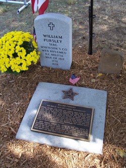 Wm Pursley grave marking